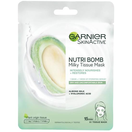 Garnier Nutri Bomb Milky Sheet Mask Almond Milk & Hyaluronic Acid 28g