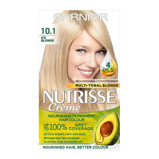 Garnier Nutrisse 10.1 Ice Blonde Permanent Hair Dye For a Natural Looking Hair Result