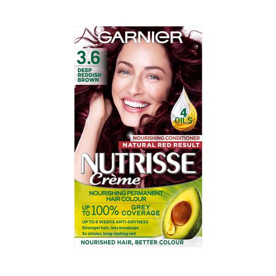 Garnier Nutrisse 3.6 Deep Reddish Brown Permanent Hair Dye
