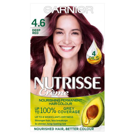 Garnier Nutrisse 4.6 Red Permanent Hair Dye Deep For a Natural Looking Hair Result