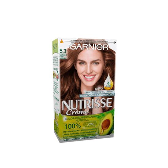 Garnier Nutrisse Creme Permanent Hair Dye 5.3 Golden Brown