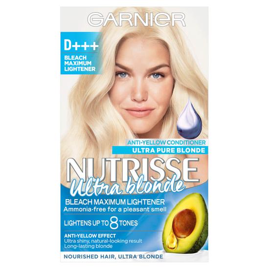 Garnier Nutrisse D+++ Bleach Maximum Lightener Permanent Hair Dye Ultra Blonde