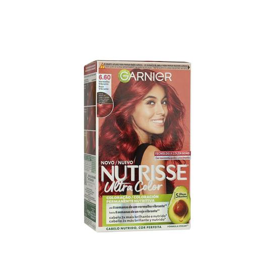 Garnier Nutrisse Ultra Colour Permanent Hair Dye 6.60 Fiery Red