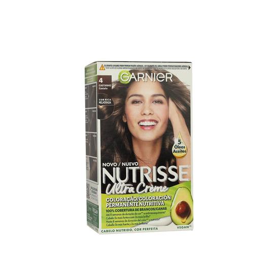 Garnier Nutrisse Ultra Creme Permanent Hair Dye 4 Brown