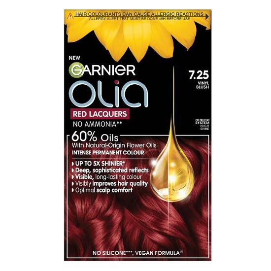 Garnier Olia Red Lacquers Intense Permanent Hair Colour 7.25 Vinyl Blush