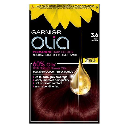 Garnier Olia Red Permanent Hair Dye 3.6 Deep Cherry Red