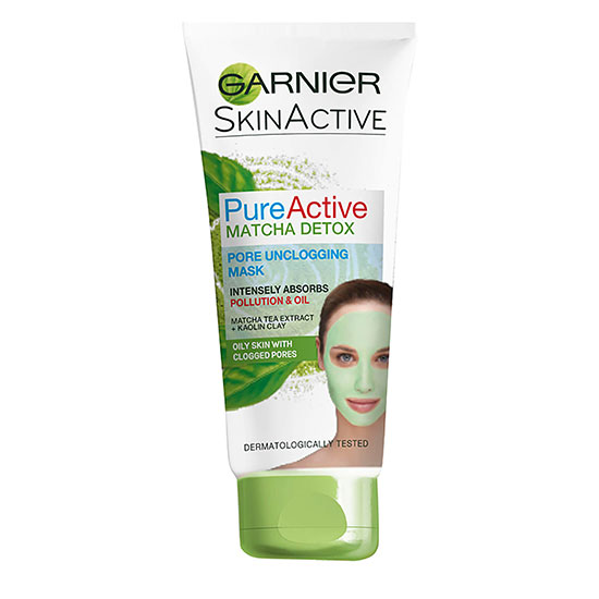 Garnier Pure Active Matcha Detox Pore Unclogging Face Mask
