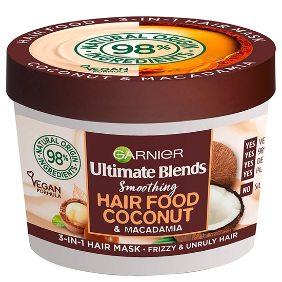 Garnier Ultimate Blends Ultimate Blends Hair Food Coconut Oil 3 In 1 Frizzy Hair Mask Treatment