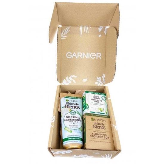 Garnier Ultimate Blends Pack No Rinse Conditoner 200ml Shampoo Bar 60g Coconut Norm/Dehyrdrated