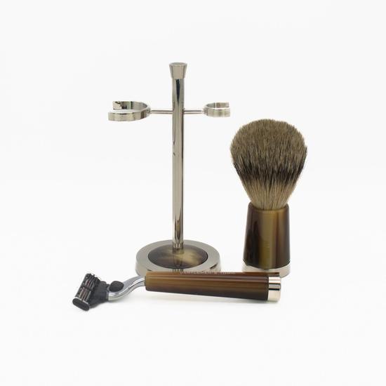 Gentlemen's Tonic Savile Row Shaving Set Horn Missing Box