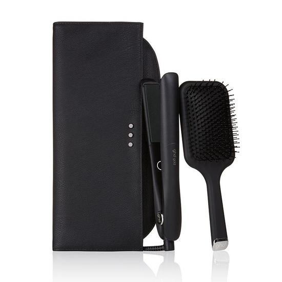 ghd Gold Advanced Styler Gift Set ghd gold, paddle brush & heat resistant bag.