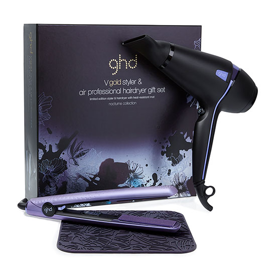 ghd Styler V Gold & Air Professional Hairdryer Nocturne Collection Gift Set - European Plug