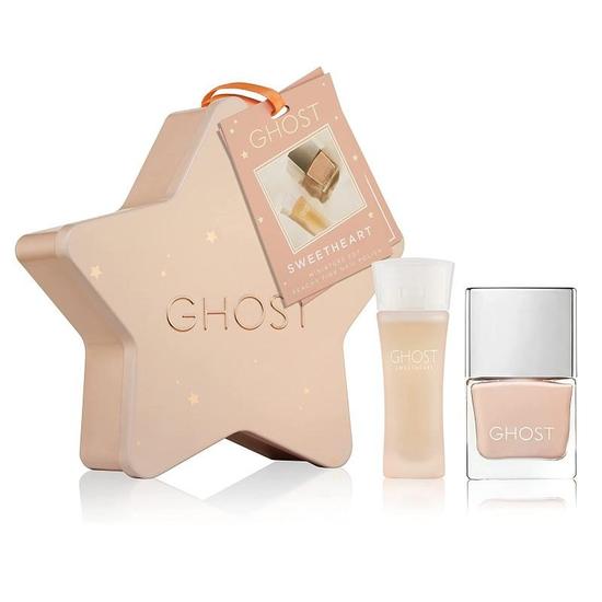 Ghost Sweetheart Eau De Toilette Women's Perfume Gift Set Spray With Peachy Pink Nail Polish 5ml
