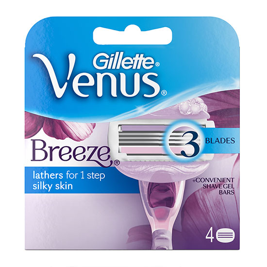 Gillette 2in1 Venus Breeze Cartridges x4
