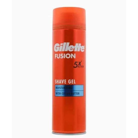 Gillette Fusion 5x Action Moisturising Shave Gel With Cocoa Butter