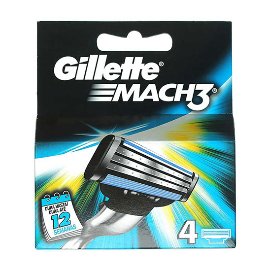 Gillette Mach3 Blades 4 Pack