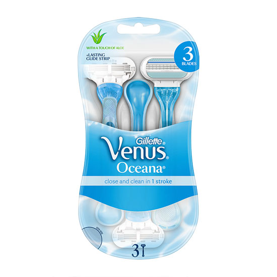 Gillette Venus Oceana Women's Disposable Razors x 3
