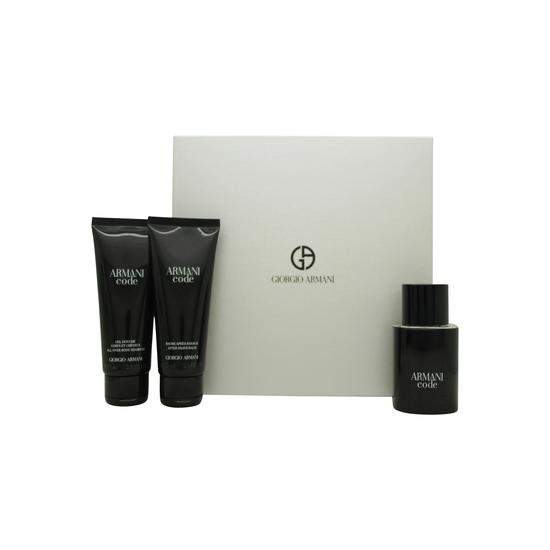 Giorgio Armani Code Gift Set 75ml Eau De Toilette 75g Deodorant Stick 15ml Eau De Toilette