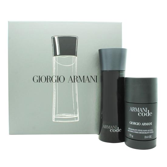 Giorgio Armani Code Gift Set 75ml Eau De Toilette + 75g Deodorant Stick