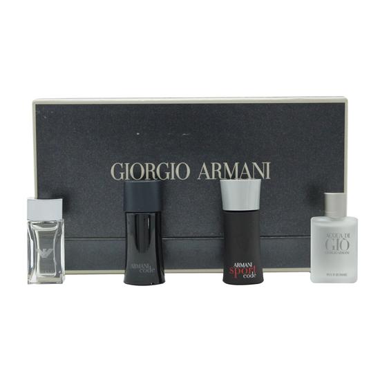 Giorgio Armani Miniature Gift Set 5ml Acqua Di Gio Eau De Toilette + 5ml Acqua Di Gioia Eau De Parfum