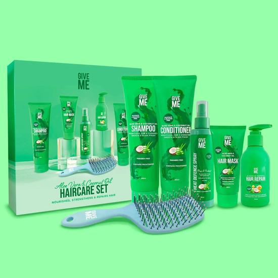Give Me Aloe Vera & Coconut Oil Full Hair Care Set