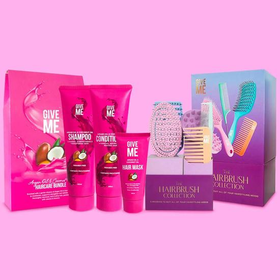 Give Me Hair Brush & Coconut & Argan Oil Collection