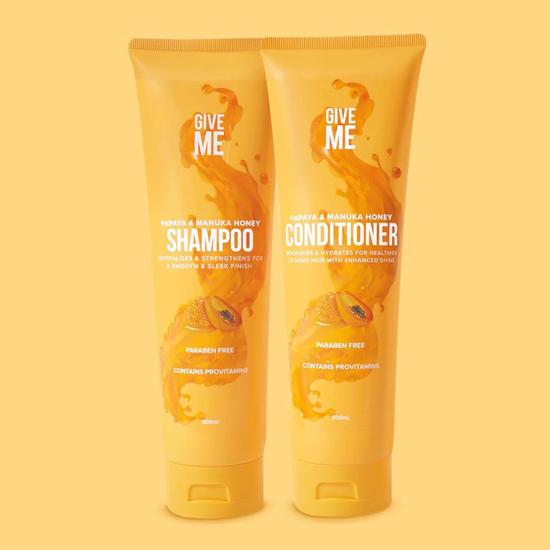 Give Me Papaya & Manuka Honey Shampoo & Conditioner Bundle 30ml
