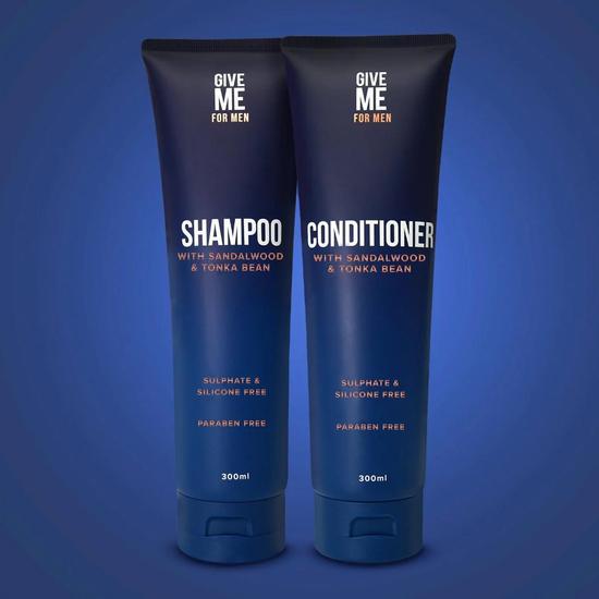 Give Me Sandalwood & Tonka Bean Shampoo & Conditioner For Men