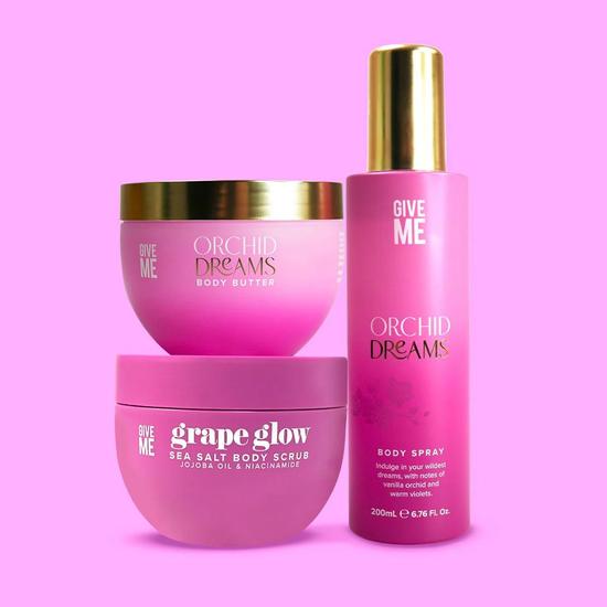 Give Me Scrub, Hydrate & Spritz Bodycare Set Orchid Dreams