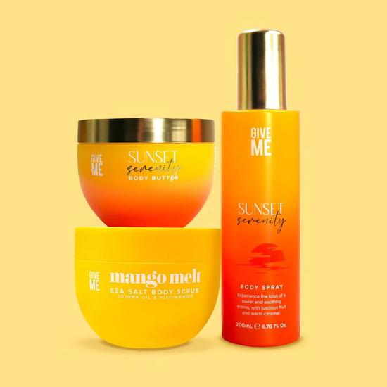 Give Me Scrub, Hydrate & Spritz Bodycare Set Sunset Serenity