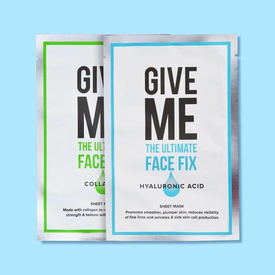 Give Me Twin Pack Hyaluronic Acid & Collagen Sheet Masks