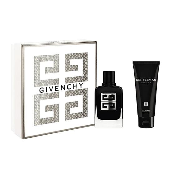 GIVENCHY Gentleman Society Eau De Parfum Men's Aftershave Gift Set Spray 60ml With 75ml Shower Gel