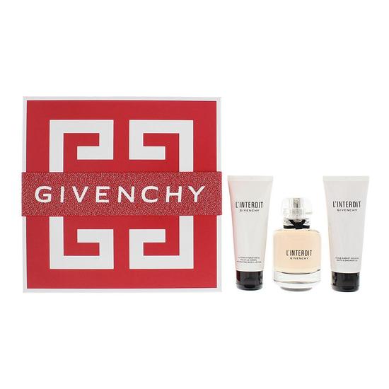 GIVENCHY L'Interdit Eau De Parfum 80ml, Body Lotion 75ml & Shower Oil 75ml Set 80ml