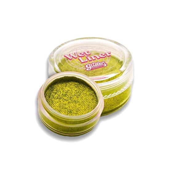 Glisten Cosmetics Alien Metallic Green Wet Liner Eyeliner Small - 3g