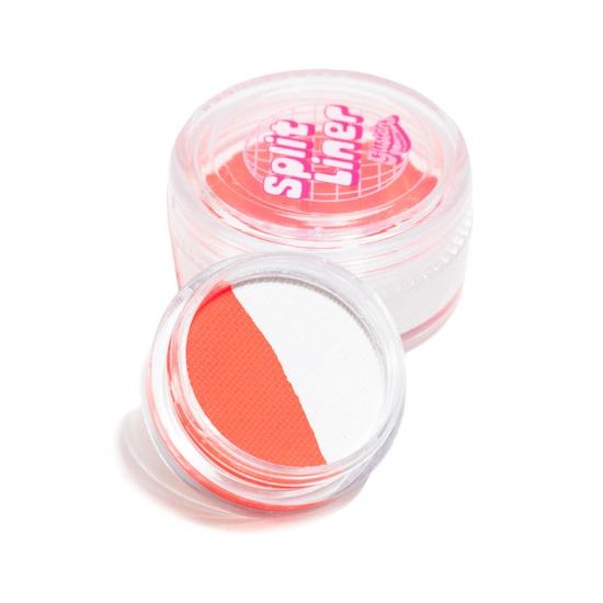 Glisten Cosmetics Peachy Cream UV Orange & White Split Liner Eyeliner Small - 3g