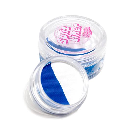 Glisten Cosmetics Pottery UV Blue & White Split Liner Eyeliner Small - 3g