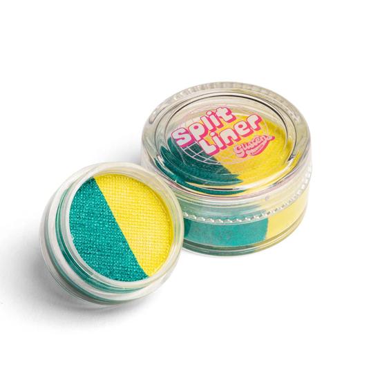 Glisten Cosmetics Seaside Shimmer Teal Green & Yellow Split Liner Eyeliner