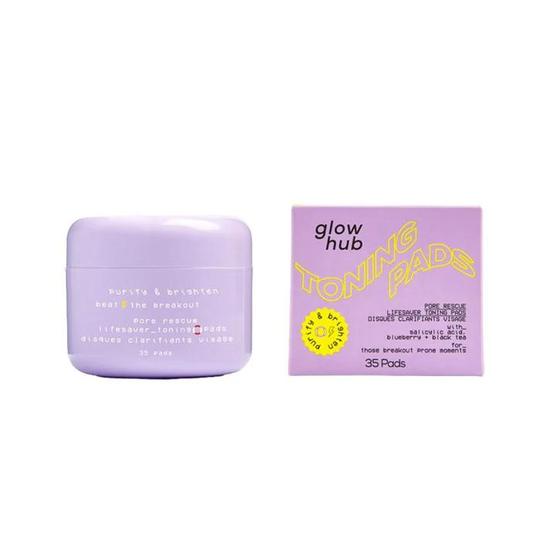Glow Hub Purify & Brighten Pore Rescue Lifesaver Toning Pads