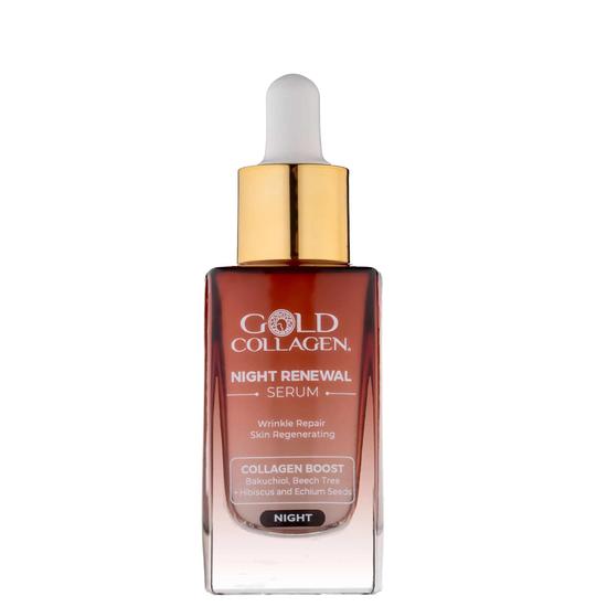 Gold Collagen Skin Care Night Renewal Wrinkle Repair Skin Regenerating Serum
