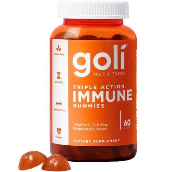 Goli Nutrition Triple Action Immune Gummies 60 Gummies