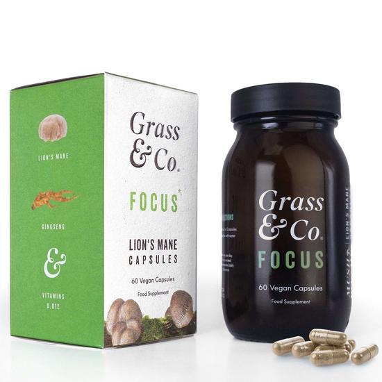 Grass & Co Focus Lion's Mane Mushroom Capsules