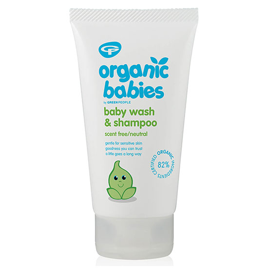 Green people no scent baby wash & shampoo