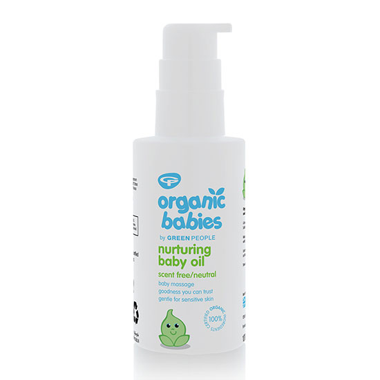 Green People Organic Babies No Scent Baby Oil 100ml