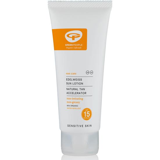 Green People Sun Lotion SPF 15 With Tan Accelerator 100ml