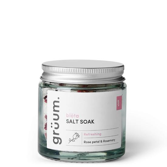 grüum Blota Rose Petal & Rosemary Bath Salt Soak 120g