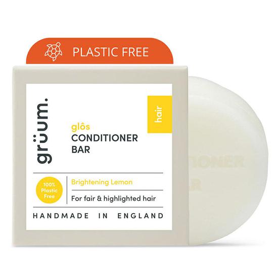 grüum Glos Zero Plastic Brightening Conditioner Bar