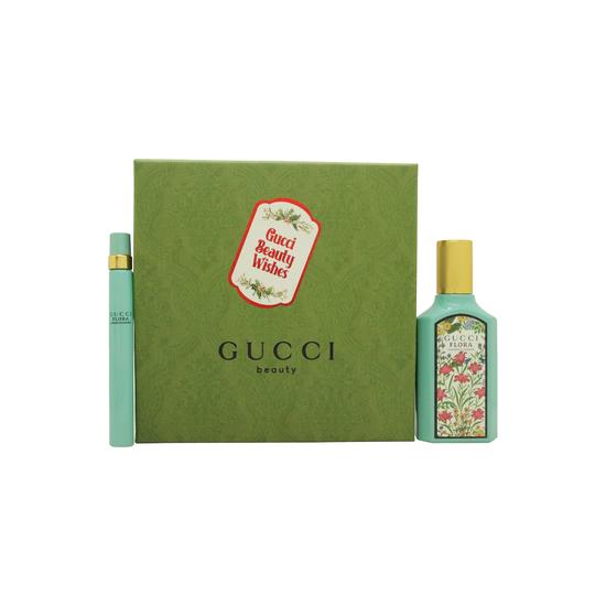 Gucci Flora Gorgeous Jasmine Gift Set 50ml Eau De Parfum + 10ml Eau De Parfum