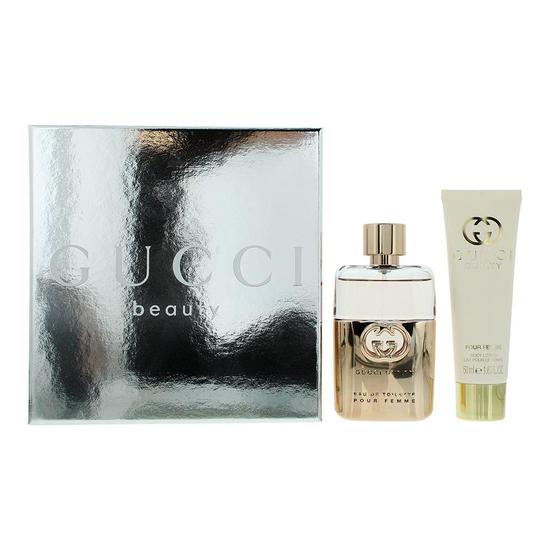 Gucci Guilty Pour Femme Eau De Toilette 50ml + Body Lotion 50ml Gift Set For Her 50ml