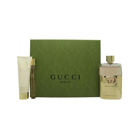 Gucci Guilty Pour Femme Gift Set 90ml Eau De Parfum + 10ml Eau De Parfum + 50ml Body Lotion
