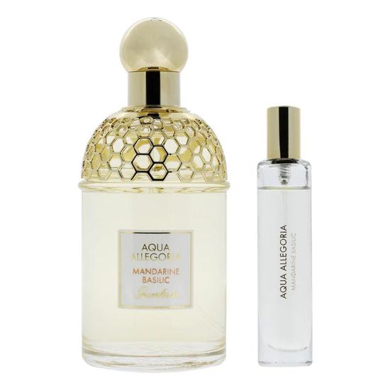 GUERLAIN Aqua Allegoria Mandarine Basilic 125ml Eau De Toilette & 10ml Purse Spray Travel Set